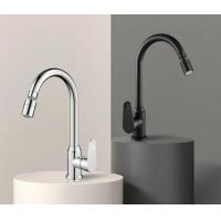 Quality SUS304 Single Handle Kitchen Faucets Hot And Cold Tap Mixer Chrome for sale