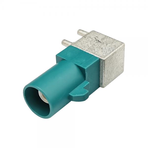 Quality ODM Stable Water Blue FAKRA Connector , PCB Mount FAKRA Z Type Connector for sale