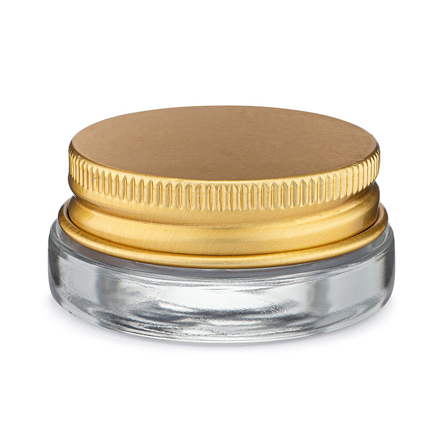 China 7ML Gold Aluminum Cap Concentrate Container factory