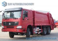China Diesel Q235 HOWO 6x4 3 Axle Garbage Trucks 7000kg / 18000kg Load factory
