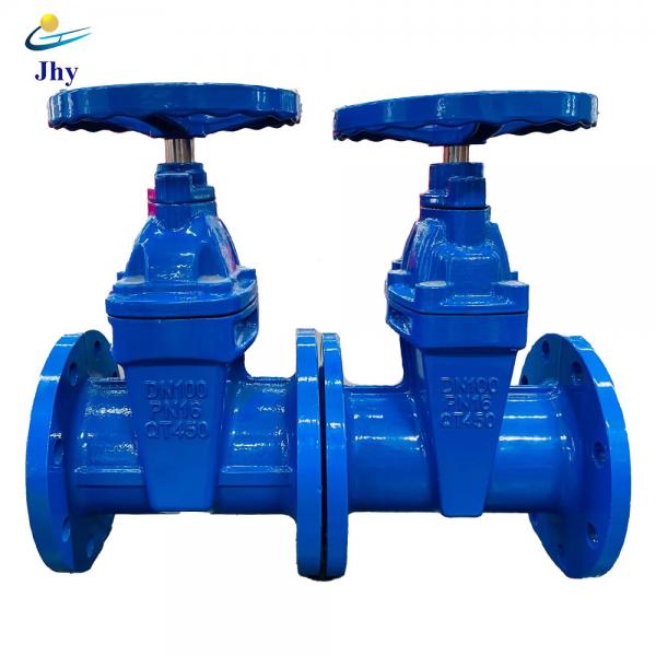 Quality DN65 DN150 Non Rising Stem Gate Valve Flange End Rubber Seat for sale
