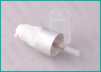 China 18/410 Matt Silver Treatment Pump White Triangle Actuator And Clear Dustcap factory