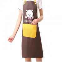 China Household Kitchen Tools And Utensils Flower Printed Adjustable Thickened Kitchen Apron factory