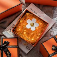 China Custom Cardboard Ribbon Bow Christmas Gift Boxes Wedding Box factory