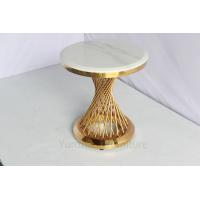 Quality Rotary Steel Pipe Small Waist Design Round Side Table End Table for sale