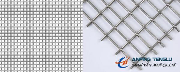 Aluminum Crimped Wire Mesh, Aluminum Alloy 1100 / 5056 / 6061, 1-20Mesh Counts