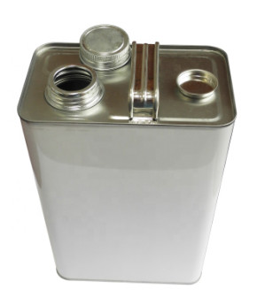 Quality 4L Engine Oil Tin Can Metal Handle Lids Square Tin Containers for sale