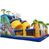 China Zoo Park Kids Inflatable Dry Slide With Protection Cover Bouncer Combo Slide factory