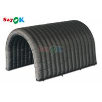 China Black Inflatable Sports Tunnel Tent For Football Game Outdoor Events Entrance Tunnel factory