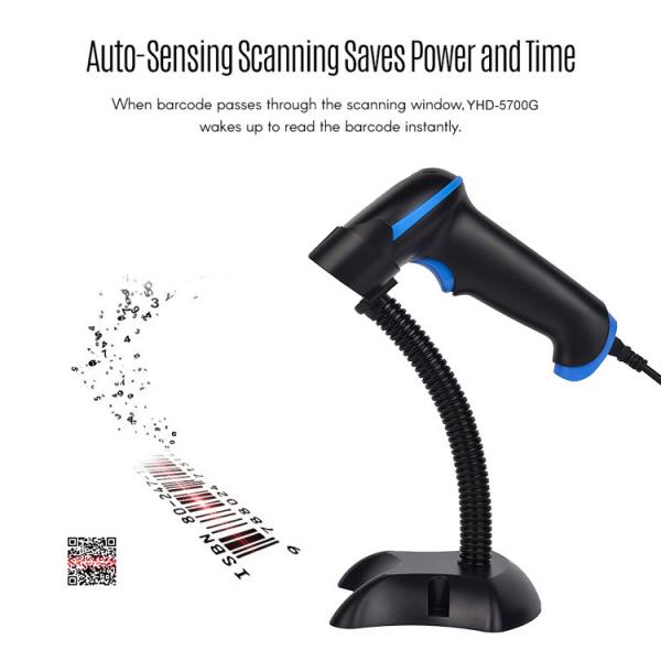 Quality Hands Free 2D Barcode Scanner Wired For Mobile Payment Convenience Store for sale