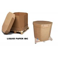 China Disposable 1000l Liquid Paper IBC Container With Liner Bag Coconut Oil And Juice Use factory