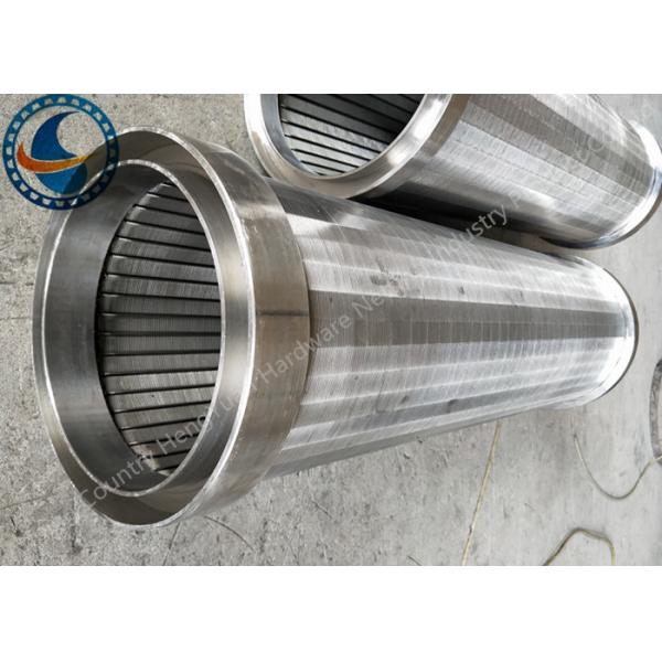 Quality Large Open Area Wedge Wire Screen Pipe , Anti Wear Coutinuous Slot Screen for sale