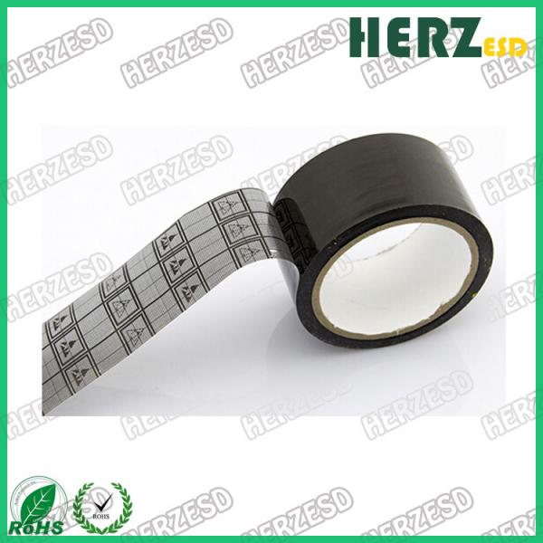 Quality Plastic Core ESD Warning Tape / ESD Grid Tape OPP Material Length 36M Thickness 60um for sale