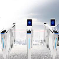 Quality Library Turnstile Security Gate Automatic Rfid Qr Barcode Swing IC/ID Access for sale