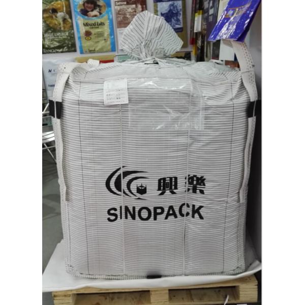 Quality Conductive Fibc NEL/SGS TYPE C Bag , Anti Static Bags Flammable Goods Bulk Packing for sale