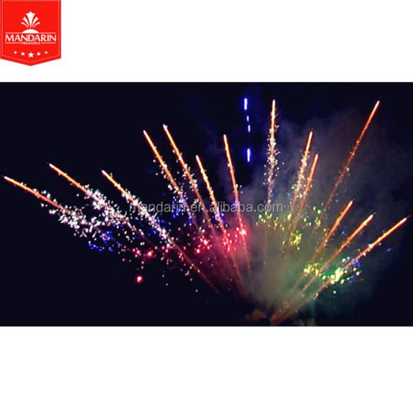 Quality Salutes Professional Fireworks Display 100 Shots Z / Fan Shape Cake Pyrotechnics for sale
