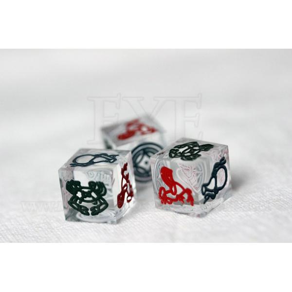 Quality 12mm / 14mm / 16mm Gamble Casino Game Dice With Animal Print for sale