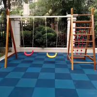 China Rubber Outdoor Gym Floor Tile For Indoor Non Toxic Playground Rubber Flooring factory