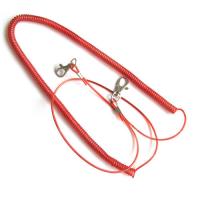 China Stretchable plastic fishing rod coil lanyard holder w/custom different size for security for sale