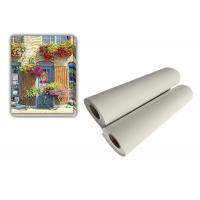 China 360gsm Poly Cotton Canvas Roll For Inkjet Aqueous Pigment Dye Ink Printing factory