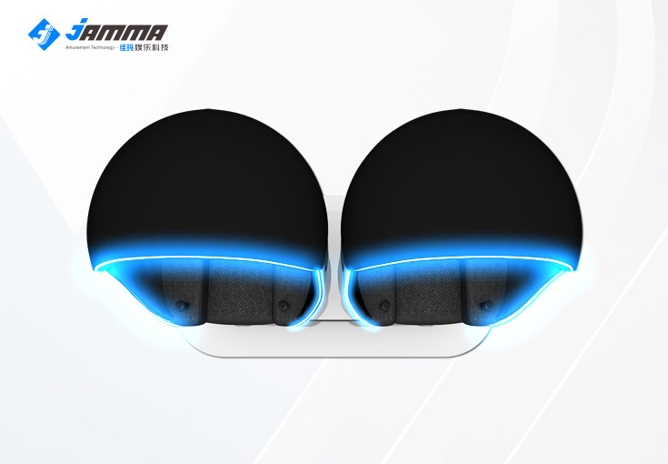 China Egg Shaped 9D Virtual Reality Simulator 2 Seats with Special Effects 42 