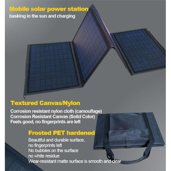 Quality 60W 80W 100W 120W Foldable Solar Powered Generator Portable 18v 24v for sale