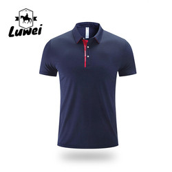 Quality Men Polo Sport T Shirt Embroidered Logo Business Short Sleeve for sale