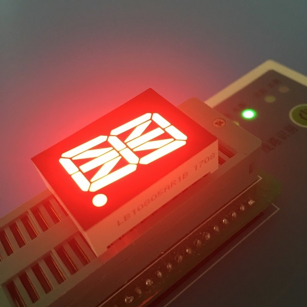 Quality Super Amber LED Sixteen Segment Display 0.8 Inch For Automation Control for sale