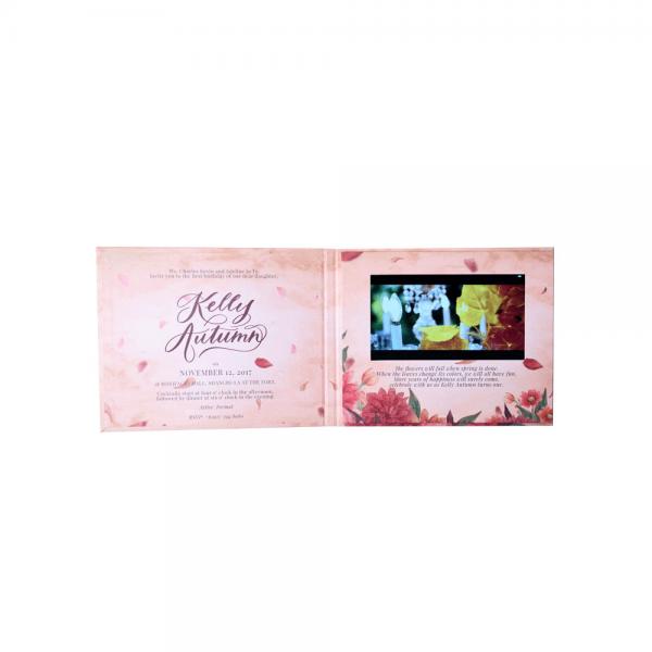 Quality MP4 LCD Video Business Cards for wedding invitation 128MB Memory for sale