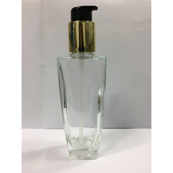 Quality 100ml Clear Glass Cosmetic Cream Bottles Lotion Bottles For Skin Care Serum for sale