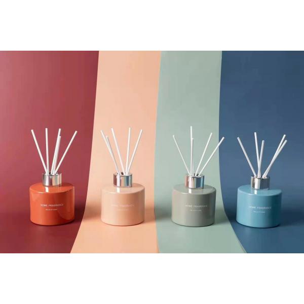 Quality Aroma Reed Diffuser Colorful Gift Set 120ml Luxury Perfume With CMYK Box for sale