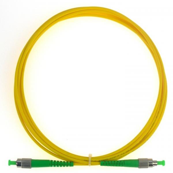 Quality FC APC To FC APC Patch Cord Simpex Single Mode 3.0mm LSZH OM2 Patch Cable for sale