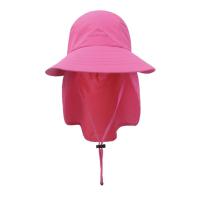 China 100%ployester Outdoor sun shade baseball Cap with Neck Flap Cover Bucket Hats with string Many colors are available factory