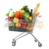 Quality Unfolding Colored Supermarket Shopping Trolley Baskets for sale