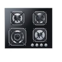 Quality Four Burners Gas Cooker Hob High Safety For Home Kitchen SS Surface Material for sale