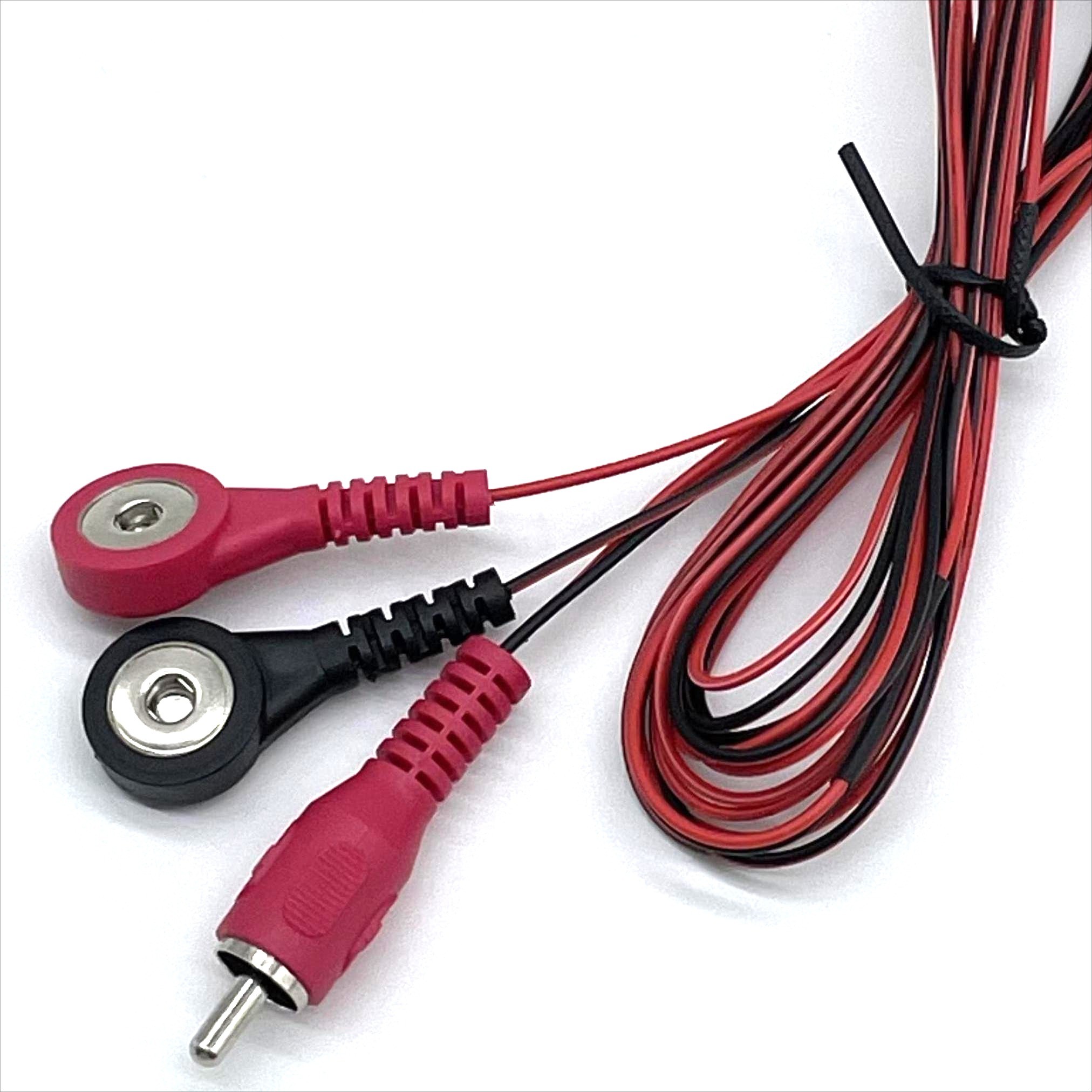 China Medical Cable RCA To Button Snap Custom Lead Wire With Button Snap Connector Electrode factory