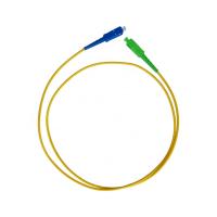 Quality SX SM 0.9mm Fiber Optic Patch Cord , Telecom Grade SC / APC to SC / UPC LSZH Cable for sale