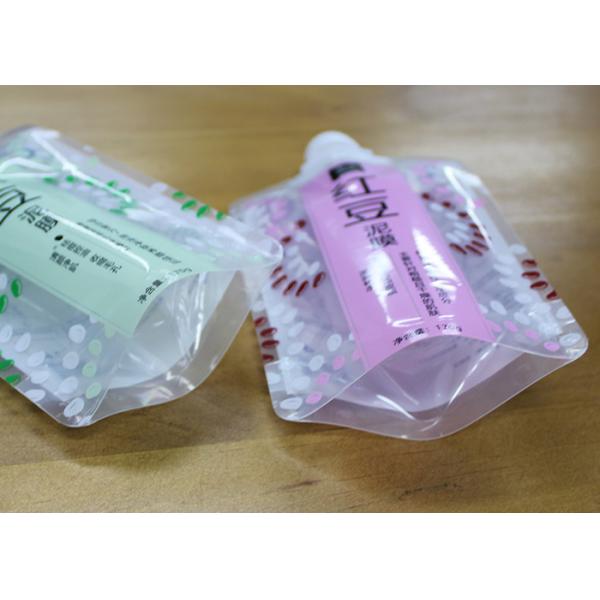 Quality Custom Printing Leak Proof Transparent Spout Pouch Packaging 50ml - 5000ml for sale