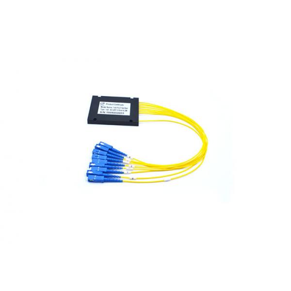 Quality 1X8 PLC Splitter With Black Cassette , Reliability PLC Optical Splitter For FTTB for sale