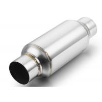 China 2.5 Inlet 2.5 Outlet 63.5mm Stainless Steel Resonator 12 Overall Length Polished factory