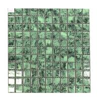 China Green Color Marble Stone Mosaic Tiles For Floor And Bathroom Wall factory