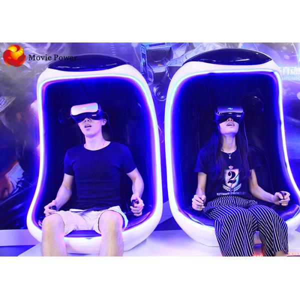 Quality Magic 9D VR Egg simulator Double Seats VR Roller Coaster Indoor entertainment for sale