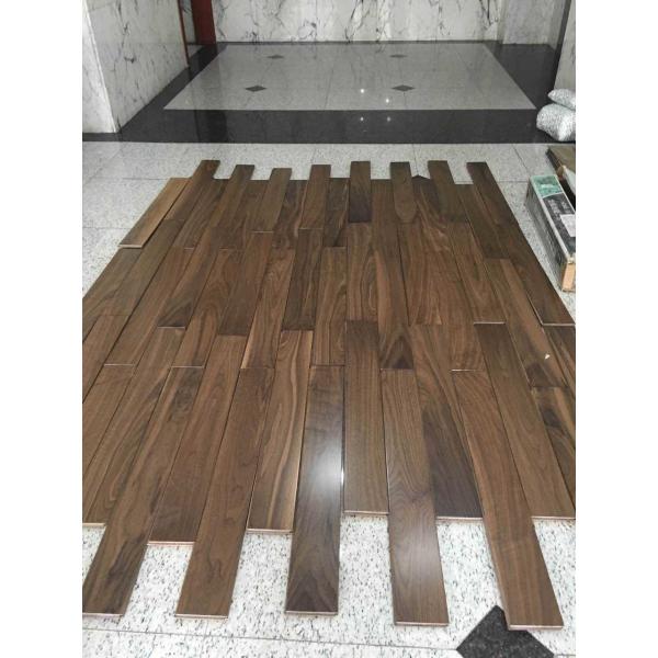 Quality Luxury Multilayer Walnut Engineered Wood Flooring 14mm Brushed for sale