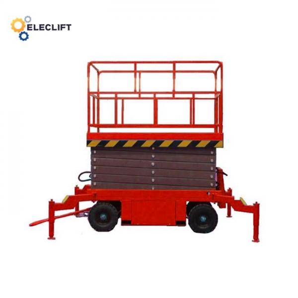 Quality Movable Hydraulic Mobile Scissor Lift Load Capacity 300kg-2000kg for sale