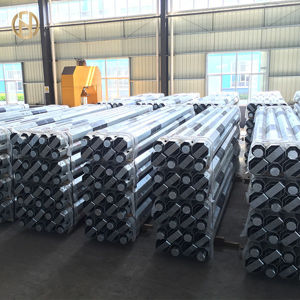 Quality Telescopic Galvanized Steel Pole Well Finished Welding Long Service Life for sale