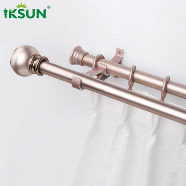 Quality Simple Style Rose Gold Wall Installaiton 28mm Bedroom Decor Aluminium Curtain for sale