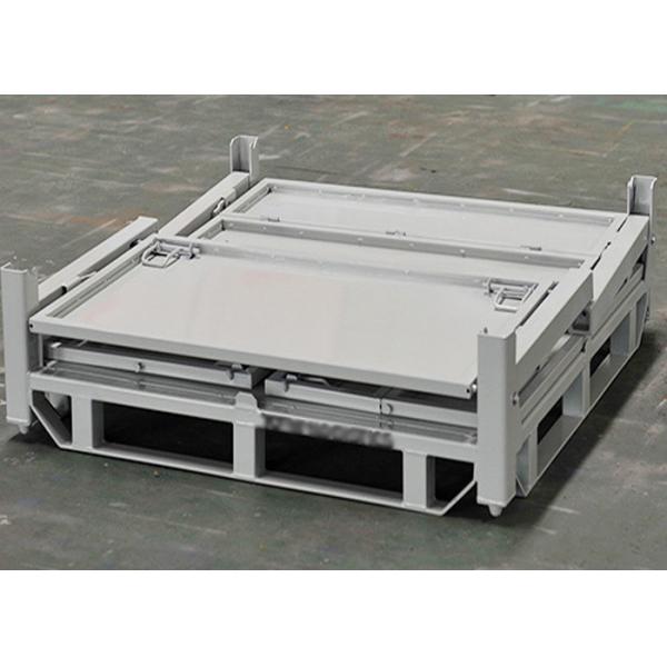 Quality Heavy Duty Collapsible Storage Stillage Pallet Tubs With Half Drop Gate Powder for sale