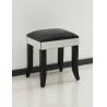 China Popular Mirrored Vanity Desk , Black Wooden Mirrored Dressing Table With Drawers factory