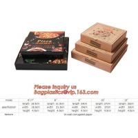 China Kraft Pizza Paperboard Take Out Containers cheap pizza delivery box Packing Boxes,recyclable Pizza packaging boxes bagea for sale