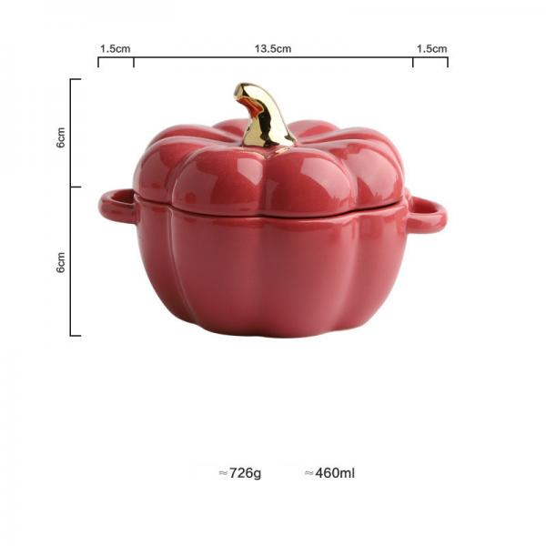 Quality Pumpkin Porcelain Ceramic Home Decoration Bowl For Breakfast Egg for sale